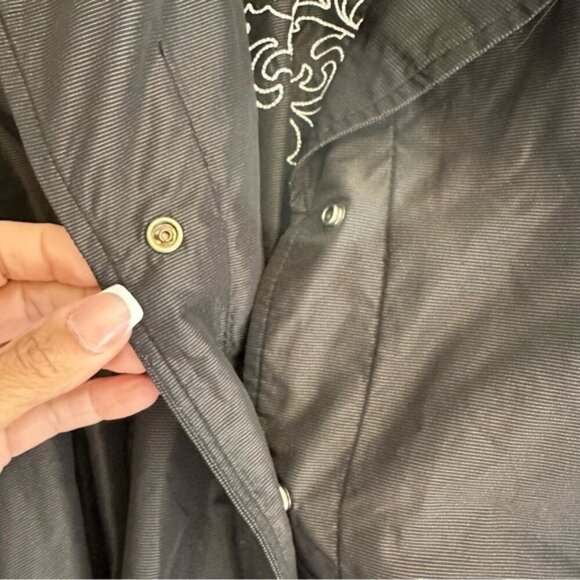 Chico’s Topper Julitta black lightweight windbreaker jacket size - Picture 8 of 10